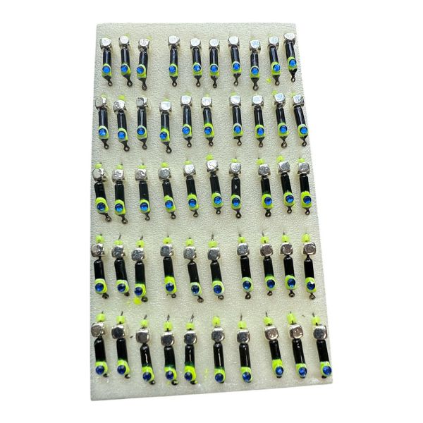 Мормишка Вольфрамова "Латишка" Гвоздик - Котяче око з кубиком срібло - 0,5 г - МК1115