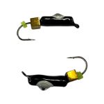 Мормышка Вольфрамовая "Латышка" Гвоздик - Кошачий глаз с кубиком золото - 0,5 г - МК1051