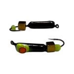 Мормышка Вольфрамовая "Латышка" Гвоздик - Кошачий глаз с кубиком золото - 0,5 г - МК1067