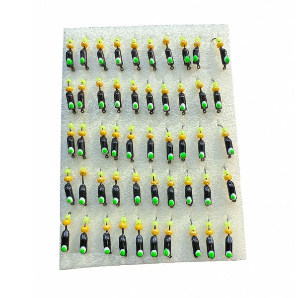 Мормышка Вольфрамовая "Латышка" Гвоздик - Мини с бисером - 0,3 г - МК1097