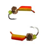 Мормышка Вольфрамовая "Латышка" Гвоздик - Мини с кубиком медь - 0,4 г - МК1078