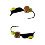 Мормышка Вольфрамовая "Латышка" Гвоздик - Мини с кубиком медь - 0,4 г - МК1101