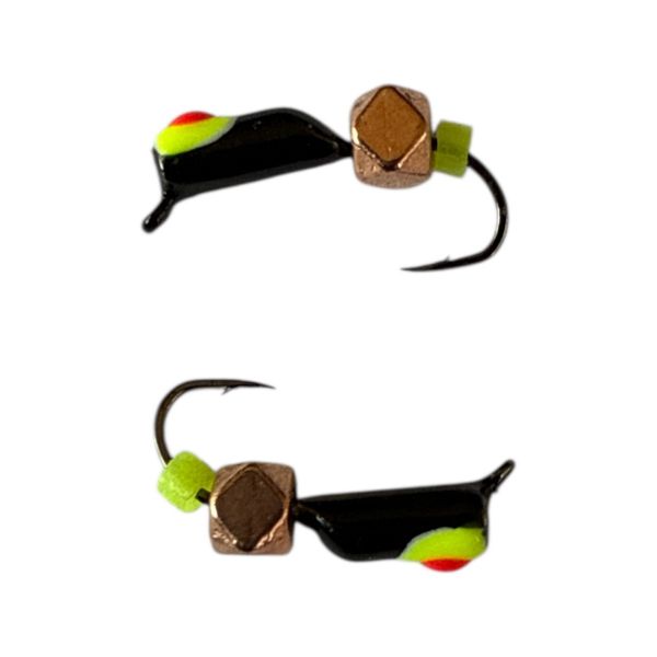 Мормишка Вольфрамова "Латишка" Гвоздик - Міні з кубиком мідь - 0,4 г - МК1101