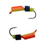 Мормышка Вольфрамовая "Латышка" Гвоздик - Мини с кубиком синий - 0,3 г - МК1091