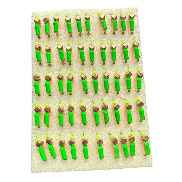 Мормышка Вольфрамовая "Латышка" Гвоздик - Мини с кубиком медь - 0,4 г - МК1042