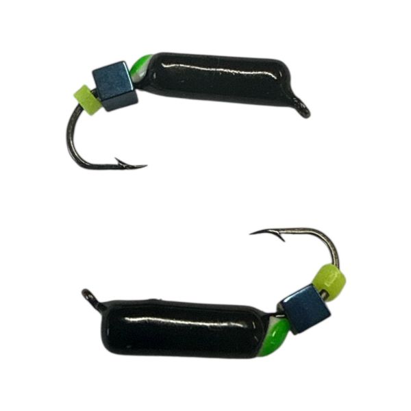 Мормышка Вольфрамовая "Латышка" Гвоздик - С кубиком голубой - 0,7 г - МК1054