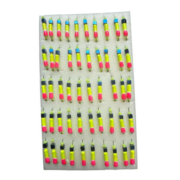 Мормышка Вольфрамовая "Латышка" Гвоздик - С кубиком голубой - 0,5 г - МК1055