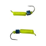 Мормышка Вольфрамовая "Латышка" Гвоздик - С кубиком голубой - 0,5 г - МК1147