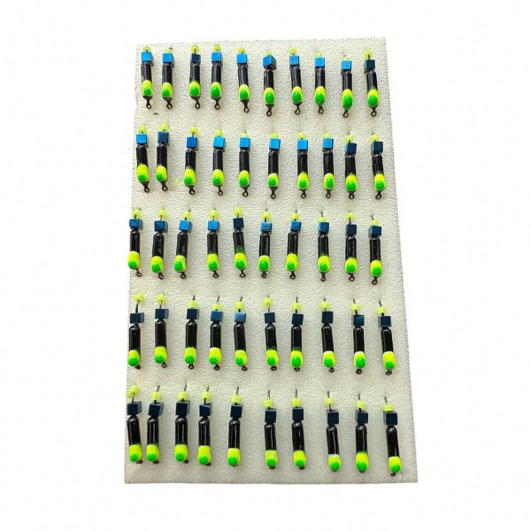 Мормишка Вольфрамова "Латишка" Гвоздик - З кубиком блакитний - 0,5 г - МК1149