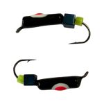 Мормышка Вольфрамовая "Латышка" Гвоздик - С кубиком голубой - 0,5 г - МК1164