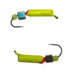 Мормышка Вольфрамовая "Латышка" Гвоздик - С кубиком хамелеон - 0,5 г - МК1061