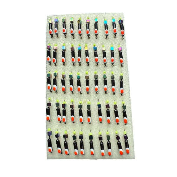 Мормышка Вольфрамовая "Латышка" Гвоздик - С кубиком хамелеон - 0,5 г - МК1129