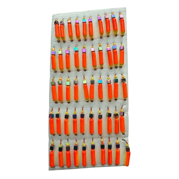 Мормишка Вольфрамова "Латишка" Гвоздик - З кубиком хамелеон - 0,5 г - МК1146