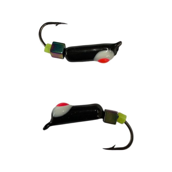 Мормышка Вольфрамовая "Латышка" Гвоздик - С кубиком хамелеон - 0,7 г - МК1150