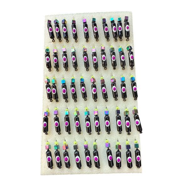 Мормишка Вольфрамова "Латишка" Гвоздик - З кубиком хамелеон - 0,7 г - МК1154