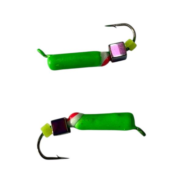 Мормишка Вольфрамова "Латишка" Гвоздик - З кубиком хамелеон - 0,5 г - МК1155