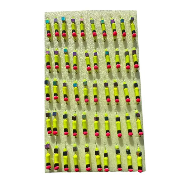 Мормышка Вольфрамовая "Латышка" Гвоздик - С кубиком хамелеон - 0,5 г - МК1157