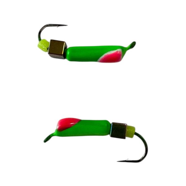 Мормышка Вольфрамовая "Латышка" Гвоздик - С кубиком хамелеон - 0,5 г - МК1169