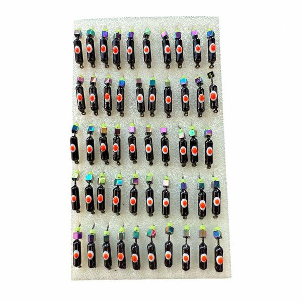 Мормышка Вольфрамовая "Латышка" Гвоздик - С кубиком хамелеон - 0,7 г - МК1170