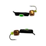 Мормышка Вольфрамовая "Латышка" Гвоздик - С кубиком медь - МК1193