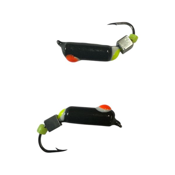 Мормышка Вольфрамовая "Латышка" Гвоздик - С кубиком серебро - 0,9 г - МК1140