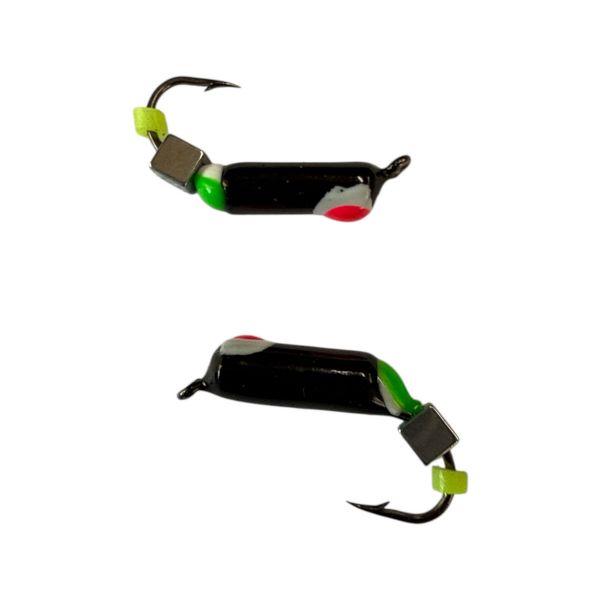 Мормышка Вольфрамовая "Латышка" Гвоздик - С кубиком серебро - 0,8 г - МК1166