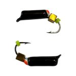 Мормышка Вольфрамовая "Латышка" Гвоздик - С кубиком золото - 1 г - МК1120