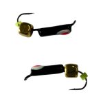 Мормышка Вольфрамовая "Латышка" Гвоздик - С кубиком золото - 0,5 г - МК1132