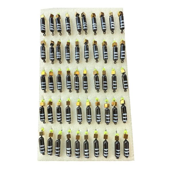 Мормышка Вольфрамовая "Латышка" Гвоздик - С кубиком золото - 0,7 г - МК1152