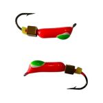 Мормышка Вольфрамовая "Латышка" Гвоздик - С кубиком золото - 0,5 г - МК1156