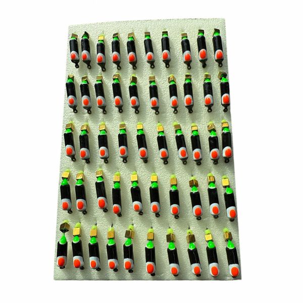 Мормышка Вольфрамовая "Латышка" Гвоздик - С кубиком золото - МК1196