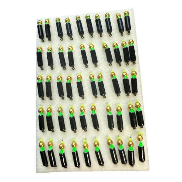 Мормышка Вольфрамовая "Латышка" Гвоздик - С шариком золото - 0,9 г - МК1056