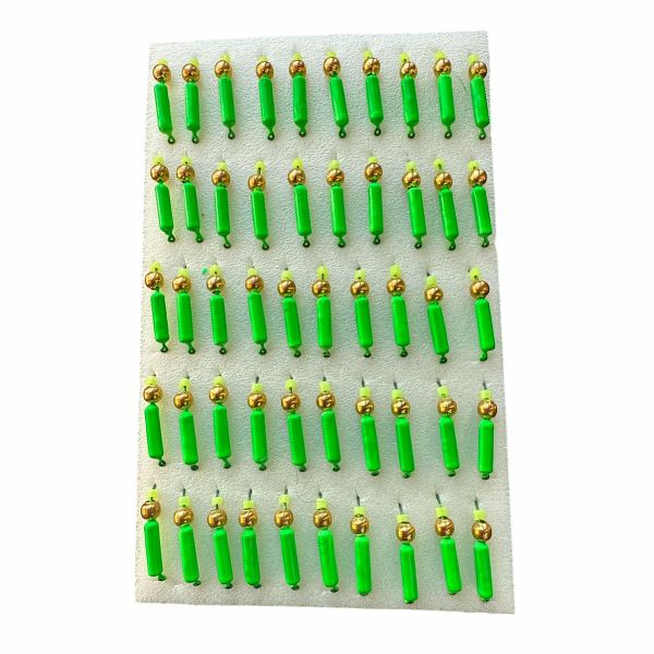 Мормышка Вольфрамовая "Латышка" Гвоздик - С шариком золото - МК1175