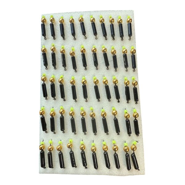 Мормишка Вольфрамова "Латишка" Гвоздик - З кулькою золото - МК1179