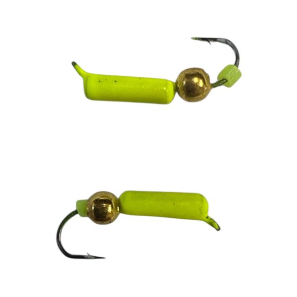 Мормышка Вольфрамовая "Латышка" Гвоздик - С шариком золото - МК1183