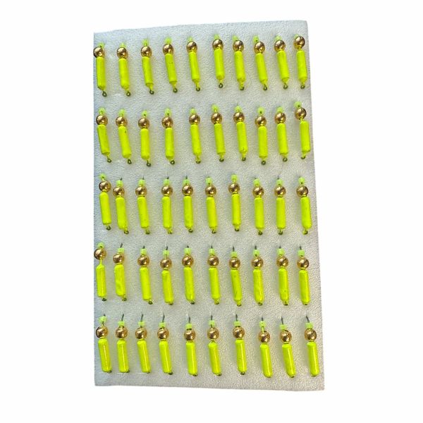 Мормышка Вольфрамовая "Латышка" Гвоздик - С шариком золото - МК1183