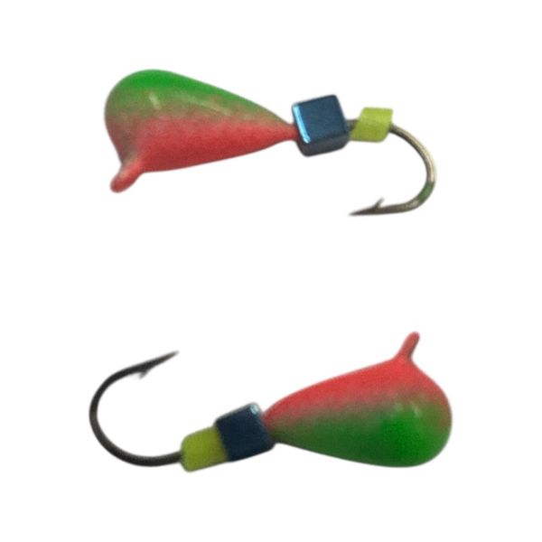 Мормишка Вольфрамова "Латишка" Крапля - З кубиком блакитний - МК1059