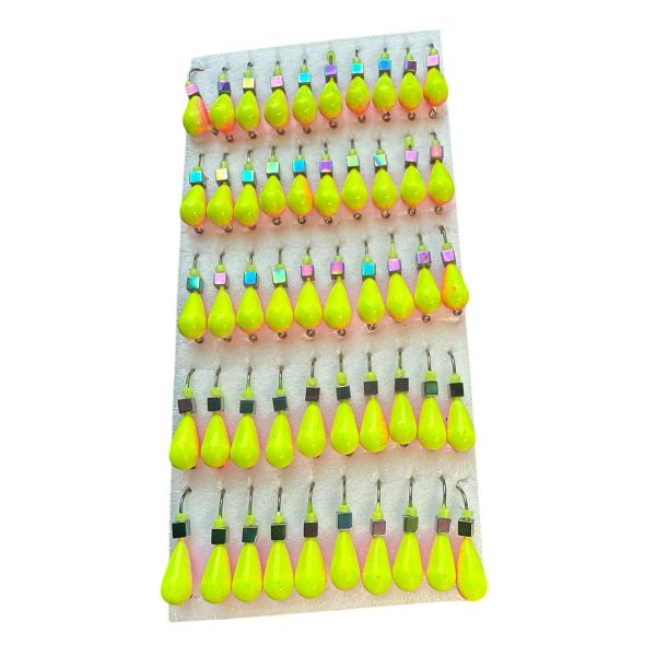 Мормишка Вольфрамова "Латишка" Крапля - З кубиком хамелеон - МК1058