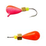 Мормышка Вольфрамовая "Латышка" Капля - С кубиком золото - МК1032