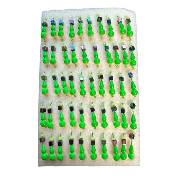 Мормышка Вольфрамовая "Латышка" Муравей - С кубиком хамелеон -МК1064