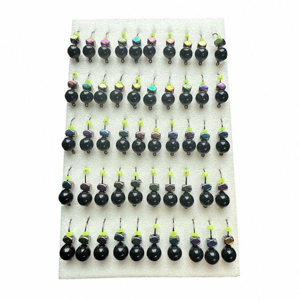 Мормишка Вольфрамова "Латишка" Куля - З кубиком хамелеон - МК1053