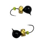 Мормышка Вольфрамовая "Латышка" Шар - С кубиком золото - МК1075