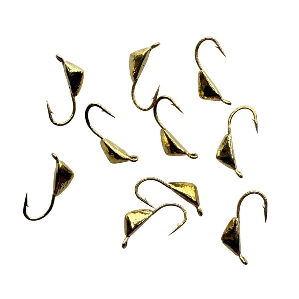 Мормышка Вольфрамовая - Дрейссена (чесночница) №2 - 0,3 г - Прибалтика  - Золото - 10 шт/уп