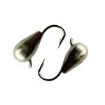 Мормышка Вольфрамовая - Капля №2 - 1 г - Прибалтика - Серебро - 10 шт/уп