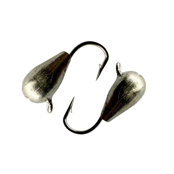 Мормышка Вольфрамовая - Капля №2 - 1 г - Прибалтика - Серебро - 10 шт/уп