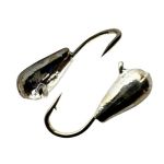 Мормышка Вольфрамовая - Капля Средняя №3 - 0.5 г - Прибалтика - Серебро - 10 шт/уп