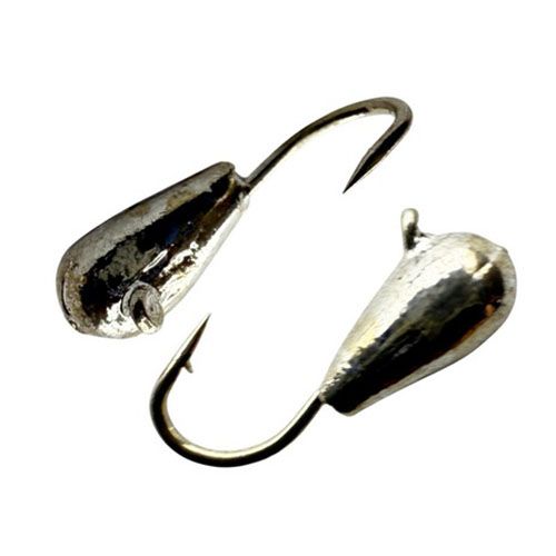 Мормышка Вольфрамовая - Капля Средняя №3 - 0.5 г - Прибалтика - Серебро - 10 шт/уп