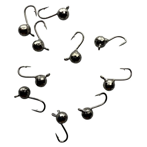 Мормышка вольфрамовая - Шар Гранёный - Прибалтика - Чёрный никель - 10 шт/уп