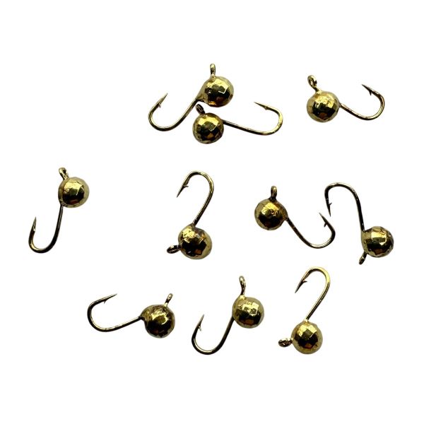 Мормышка вольфрамовая - Шар Гранёный - Прибалтика - Золото - 10 шт/уп