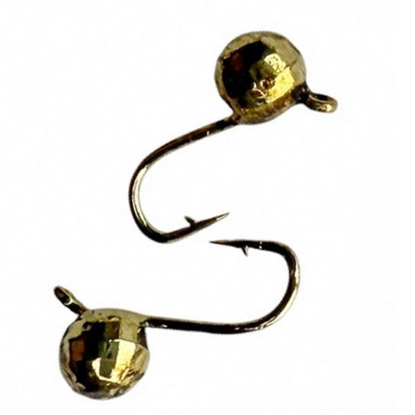 Мормышка вольфрамовая - Шар Гранёный - Прибалтика - Золото - 10 шт/уп